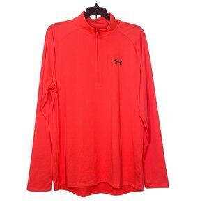 Under Armour Mens Long Sleeves Pullover Shirt Size Large 1/4 Zip Breathable